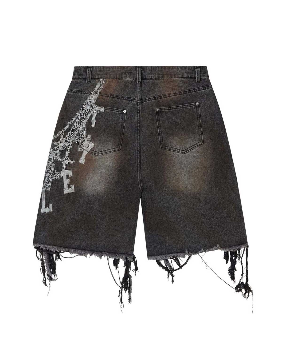 Vale Forever Chain Jorts Black