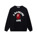 BAPE Red Camo Ape Head Crewneck Sweatshirt