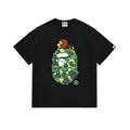 BAPE Black Green Camo Ape Head Graphic T-Shirt