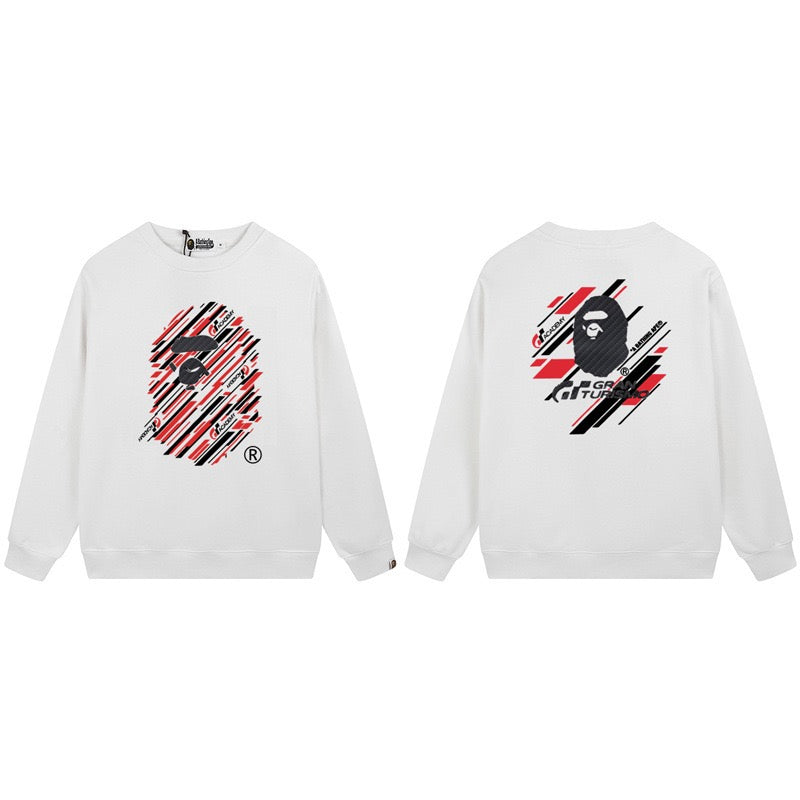 BAPE Graphic Crewneck Sweatshirt – A Bathing Ape Streetwear Pullover