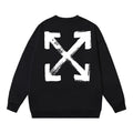 Off-White Brush Arrow Graphic Sweatshirt Black