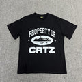 Black Graphic Print T-Shirt Unisex Streetwear Casual Short Sleeve Tee