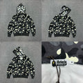 A BATHING APE ABC Camo Shark Full Zip Hoodie Black