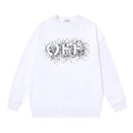 OFF WHITE Spray Logo Crewneck Sweatshirt White