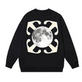 OFF WHITE Moon Arrow Logo Crewneck Sweatshirt Black