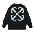 OFF WHITE Gradient Arrow Logo Crewneck Sweatshirt Black
